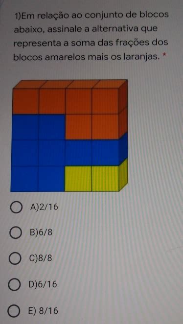 Solved Em Rela O Ao Conjunto De Blocos Abaixo Assinale A