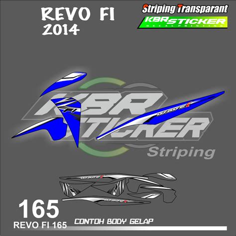 Revo Fi Honda Revo Fi Motorcycle Striping Sticker Simple Color