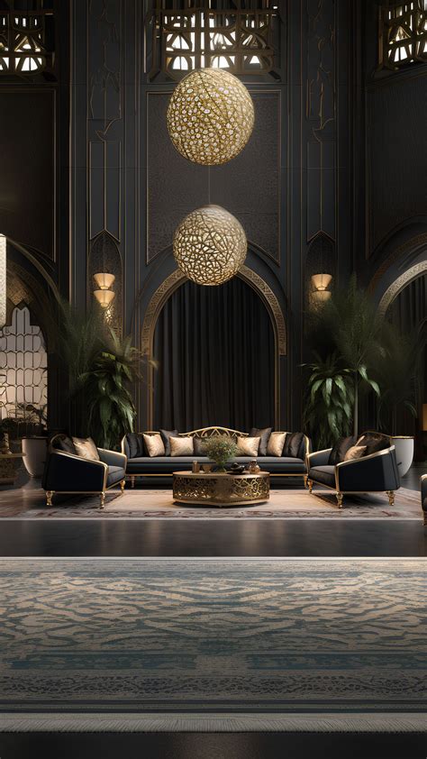 Luxury Arabic Majlis Boasting A Contemporary Design With Traditional