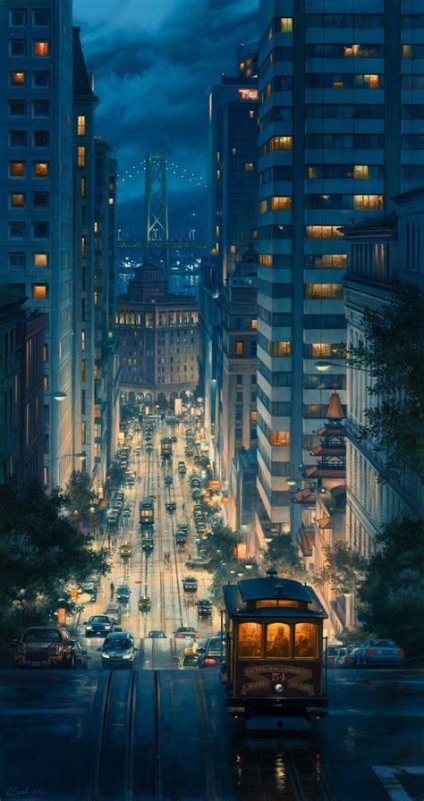 Anime City Street Background