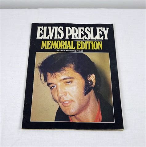 Elvis Presley Magazine Memorial Edition Collectors Etsy Elvis