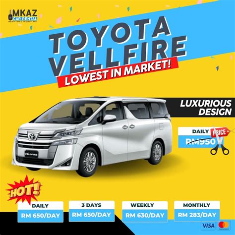 Sewa Vellfire Harga Serendah Rm350 Mkaz Car Rental