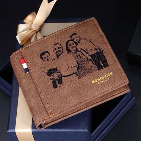 Personalized Men S Photo Leather Wallet