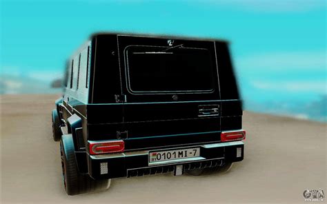 Mercedes Benz G63 AMG чёрный pour GTA San Andreas