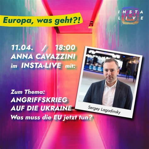 Europa Was Geht Anna Cavazzini Im Insta Live Mit Sergey Lagodinsky