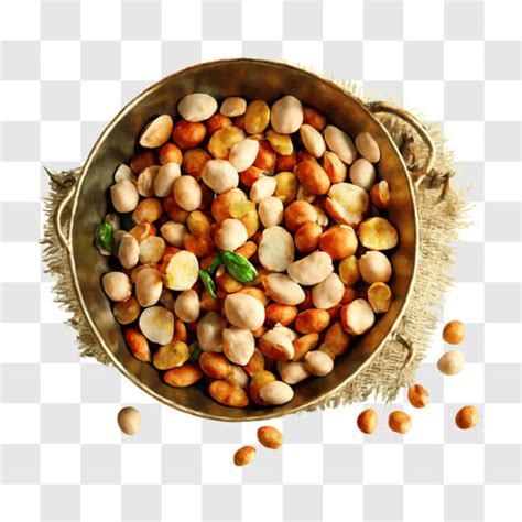 Descarga Frutos Secos Variados Y Pan En La Mesa Pngs En Línea
