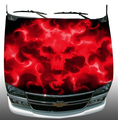 Cars With Flames And Skulls