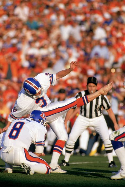 Kicker Rich Karlis Of The Denver Broncos Attempts A Field During Super