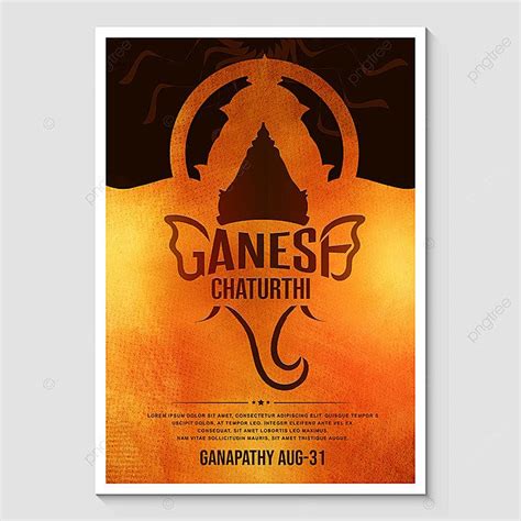 Ganesh Chaturthi Poster Template Download on Pngtree