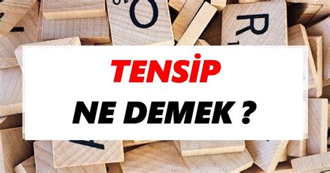 Tensip Ne Demek Tdkya G Re Tensip S Zl K Anlam Nedir Tdk Anlam