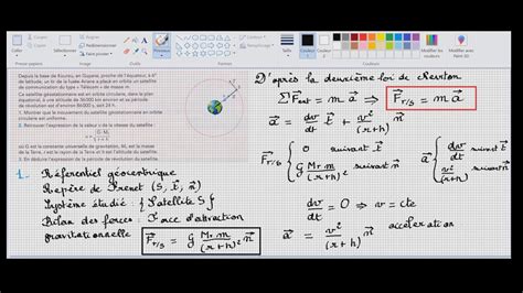 Etude Du Mouvement D Un Satellite Quand Newton Rencontre Kepler