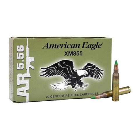 Bullseye North Federal American Eagle Ammo 5 56x45mm NATO 62gr XM855