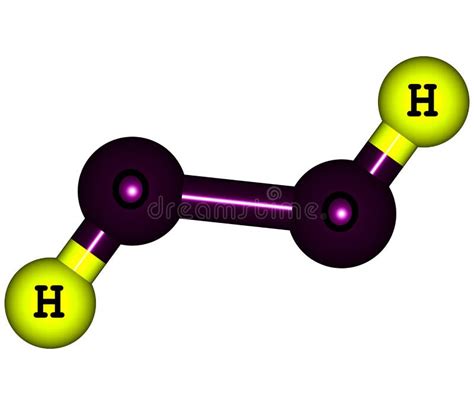 Hydrogen Peroxide (H2O2) Molecular Structure Isolated On White Stock ...