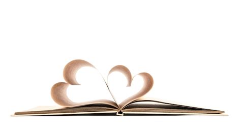 Real Open Book Heart