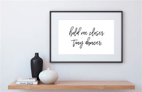 Tiny Dancer Elton John Music Lyrics Quote Wall Art Poster - Etsy