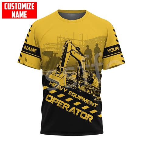 Jual Kaos Operator Alat Berat Excavator Bulldozer Bahan Drifit V Neck