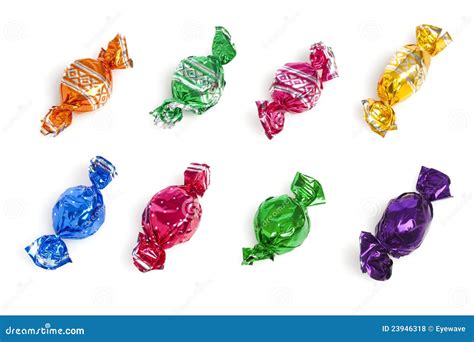 Hard Candy In Colorful Wrappers Royalty Free Stock Photos Image 23946318