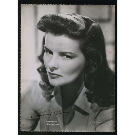 Katharine Hepburn Signed Photo