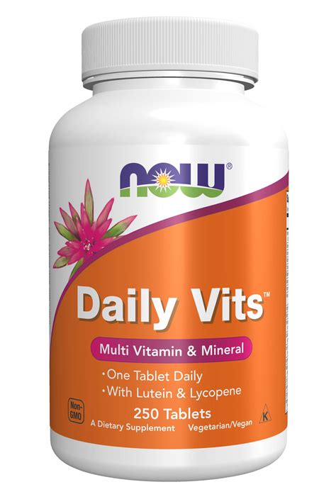 Now Supplements, Daily Vits 250 Tablets – Better Health International