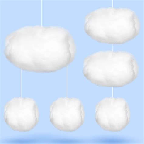 Amazon Cotton Simulation Cloud Decorations 3D Artificial Fake