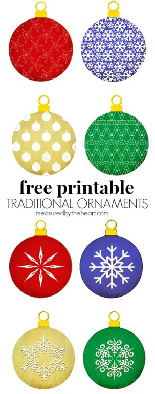 Free Printable Christmas Ornaments U Create