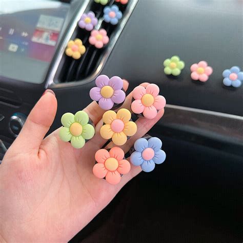 Daisy Flower Air Vent Clip Cute Car Accessories Air Freshener