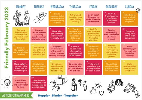 Mental Health Calendar – February 2023 | UTC Heathrow