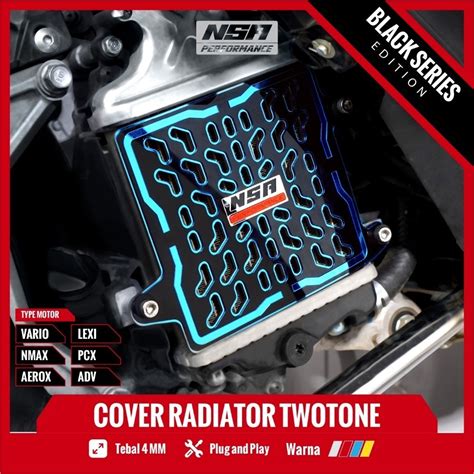 Jual Nsa Cover Radiator Black Series Vario Pcx Nmax Aerox Adv Lexi Stylo Tutup Radiator Yamaha