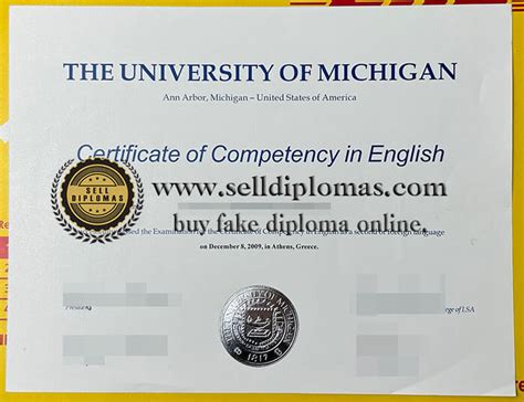 Sell Fake The University Of Michigan Diploma Online