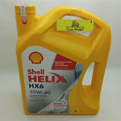 Jual Oli Mesin Shell Helix Hx6 10w 40 Api Sn Plus Acea A3 B4 1 Liter