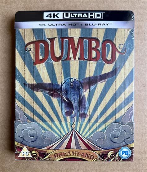 DISNEYS DUMBO 4K Ultra HD Blu Ray Limited Edition Steelbook NEW