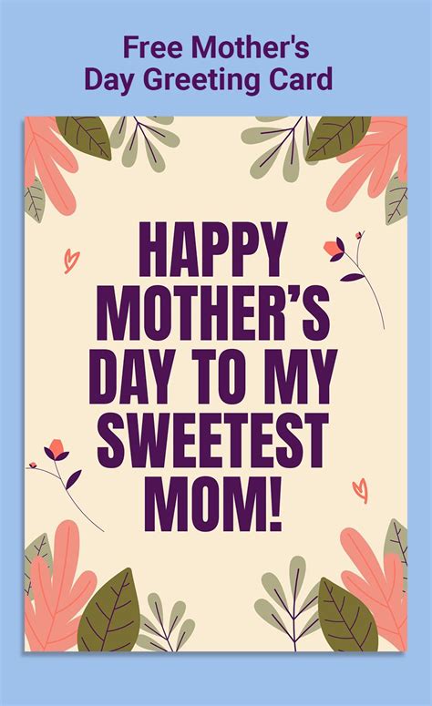 Mother S Day Greeting Card In Eps Illustrator Word Png Psd