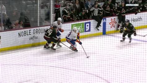 Nyi Ari Reilly Scores Goal Against Connor Ingram New York Islanders