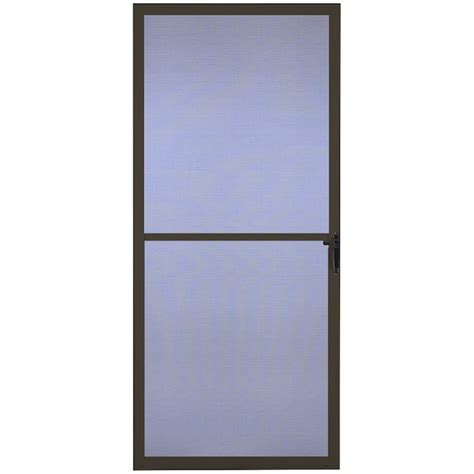 Comfort-Bilt Key West 32-in x 81-in Brown Aluminum Frame Hinged Screen ...