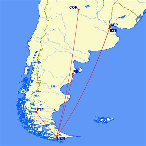 Aerolíneas Argentinas tendrá vuelos entre Trelew y Ushuaia