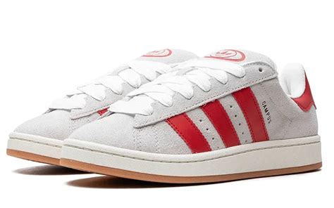 Adidas Campus S Crystal White Better Scarlet Sneakers Collectie