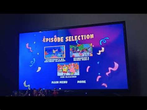 SpongeBob SquarePants Bikini Bottom Bash DVD Menu 2020 My Birthday Special YouTube