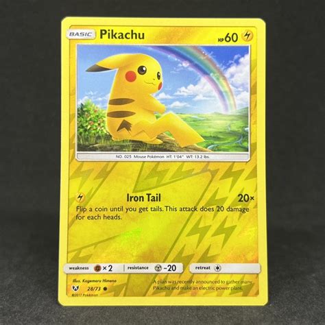 Pokemon Tcg Pikachu Reverse Holo Common Shining Legends