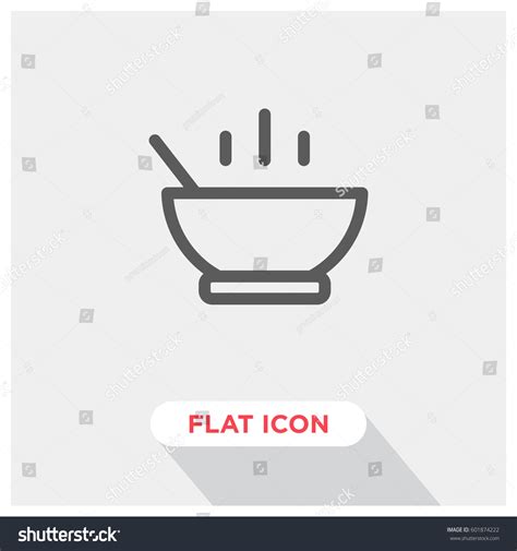 Vektor Stok Soup Meal Vector Icon Hot Food Tanpa Royalti 601874222