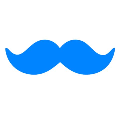 Blue Mustache Clip Art