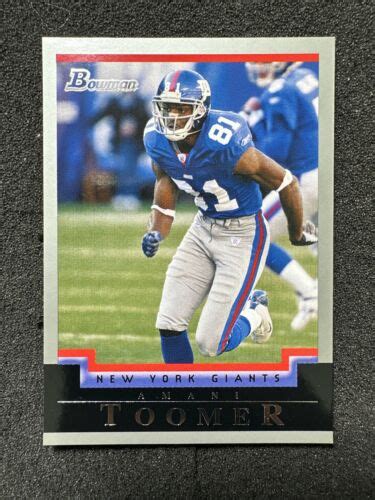 AMANI TOOMER 31 2004 Bowman Football New York Giants EBay