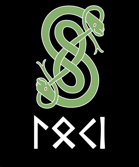 Loki's Norse Mythology Symbol and Name Runes