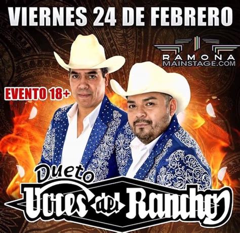 Dueto Voces Del Rancho Ramona Mainstage Live Music Tickets