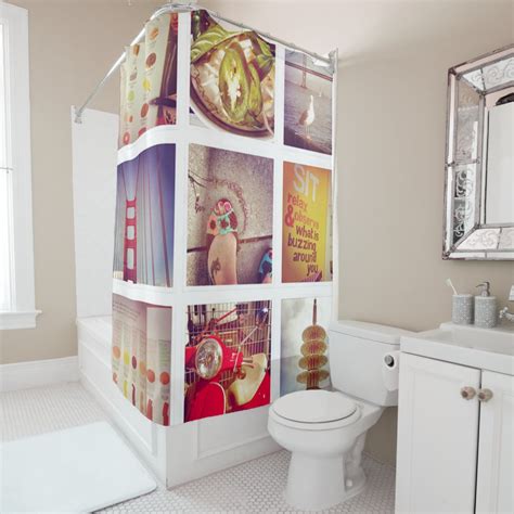 Custom Instagram Photo Collage Shower Curtain Zazzle