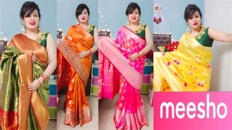 MEESHO SAREE REVIEW MEESHO HAUL MEESHO SAREE KURTI KURTA SET