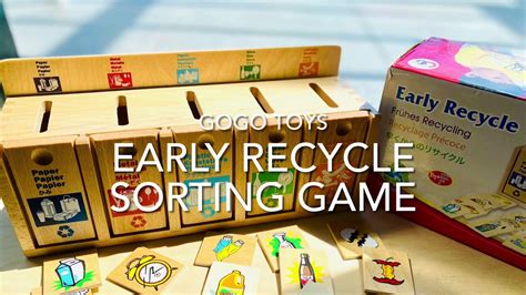 Early Recycle Sorting Game By Gogo Toys Youtube