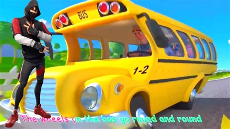 Cocomelon Wheels On The Bus Cocomelon And Dancing Fortnite Dance Cocomelon 60 Sec Youtube