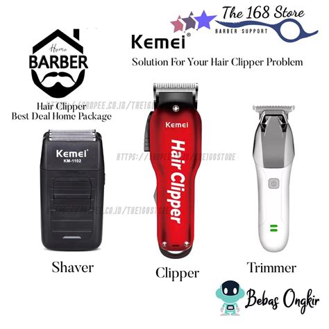 Jual Alat Cukur Rambut Hair Clipper Trimmer Shaver Mesin Cukuran Rambut