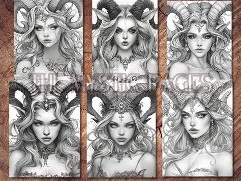 34 Seductive Succubus Girls Coloring Pages Book Gothic Fairy Demons