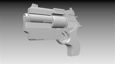 Weapon Gun Revolver Handgun 3d Model